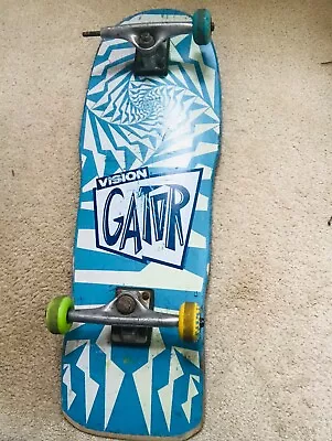 Vision Gator Skateboard White/blue • $136