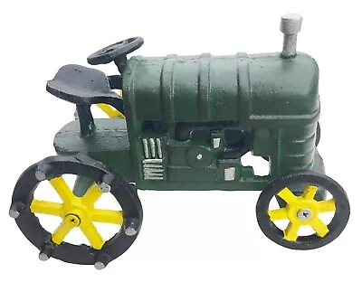  Metal Green Tractor Garden Ornament • £29.95