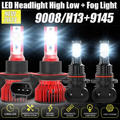 For Ford Mustang 2005-2012 LED Headlight Bulbs High/Low Beam+Fog Light Kits 4Pcs • $28.49