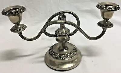 Vintage Silver Plated Ianthe Twisted Two Sconce Candelabra Vintage Silverware • £19.99