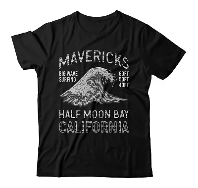 Mavericks Half Moon Bay California Big Wave Surfing Short-Sleeve Unisex T-Shirt  • $19.99