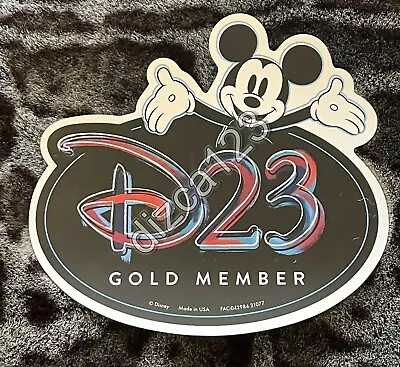 Disney D23 Gold Member Mickey Mouse Magnet Car Decal NEW • $8.99