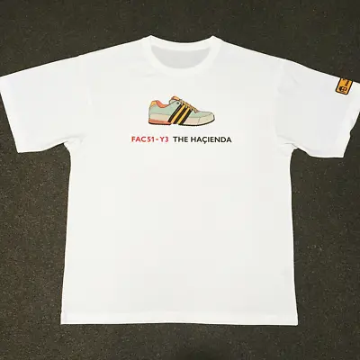 £26.99 • Buy FAC51 HACIENDA SHOES T-SHIRT  Factory Y3 Adidas Trainers Madchester Joy Division