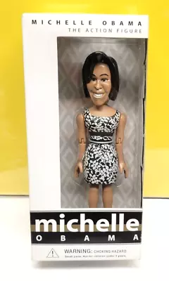 Michelle Obama Action Figure 2009 Jailbreak Toys Black & White Dress - U • $125.99