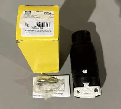 Hubbell CS8364C Twist Locking Connector 50 Amp 3 Phase 250V 3 Pole 4 Wire • $89.99