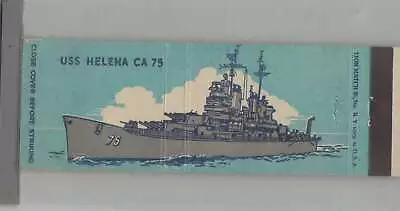 Matchbook Cover - US Navy Ship - USS Helena CA-75 • $6.95