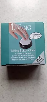 Talking Big Button Clock For Poor Sight Or Dementia Sufferers • £17