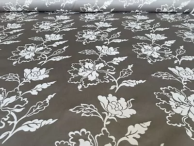 Laura Ashley Rowena Truffle Upholstery Fabric SOLD PER METRE  • £29.99