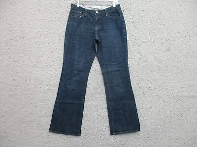 Sakura Jeans 10 Womens Regular Size Blue Denim Medium Rise Boot Cut Dark Wash L2 • $9.56