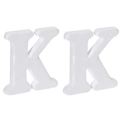 £3.77 • Buy Foam Letters K Letter EPS White Polystyrene Letter Foam 100mm/4 Inch, Pack Of 2