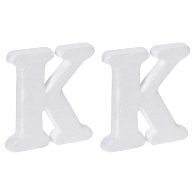 £3.77 • Buy Foam Letters K Letter EPS White Polystyrene Letter Foam 100mm/4 Inch, Pack Of 2