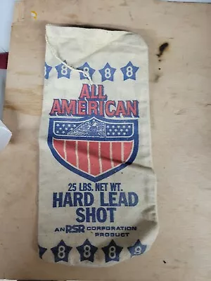 Vintage All  American Lead Shot Bag No 8 Empty  • $9.99
