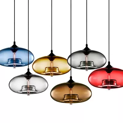 $26.99 • Buy Industrial Edison Vintage Style Pendant Fish Tank Shape Glass Hanging Light E26