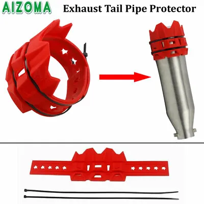 Universal Exhaust Muffler Pipe Protection Heat Shield Guard Cover For Dirt Bike • $19.12