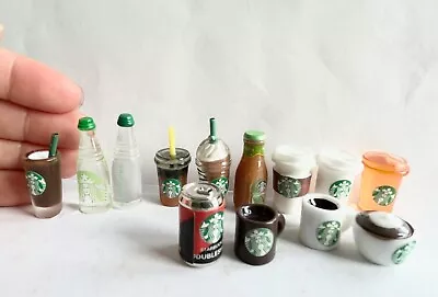 Wholesale Lot 1:6 Miniature Dollhouse Juice Shake Tea Starbucks Togo Cup Coffee • $5.99