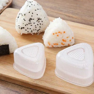 DIY Sushi Mold Onigiri Rice Ball Food Press Triangular Sushi Maker Mold Kits Uk • £2.99