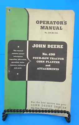 $11.25 • Buy John Deere 490 Four-Row Corn Planter And Attachments Operators Manual OM-B2-1050