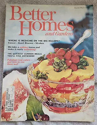 Vtg August 1962 Better Homes & Gardens Magazine Great Advertising Recipes... • $8.99