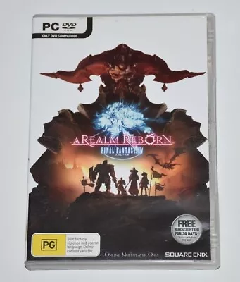 A Realm Reborn Final Fantasy XIV Online PC DVD-ROM GAME Great Condition • $19.99