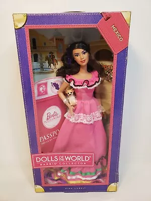 Mexico Barbie Dotw Dolls Of The World Passport 2011 Mattel W3374 Nrfb  • $85