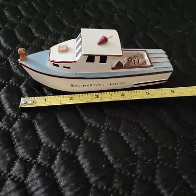 6  Wooden Shrimp Boat Model Bay Harbor Maine • $10