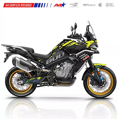 CFmoto 800mt Full Body Graphic Decal Kit - Black Sun Design • $240