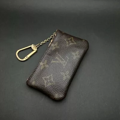 Authentic Louis Vuitton Monogram Pochette Cles Coin Purse M62650 Wallet Key Ring • $118.80