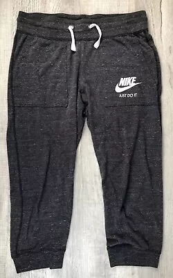 Nike Capri Leggings Thin Lite Weight Sweatpants Athletic Gear Womens S (W29XL21) • $21.80