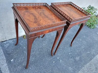 Pair Regency Mahogany Great Quality Side Table  • $1320