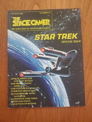 The Space Gamer Magazine Issue 42 August 1981 From Metagaming Star Trek Special • $10.40