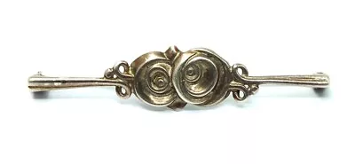 OLA GORIE 925 STERLING SILVER Ornate Stemmed Rose Brooch Pin 3.82g - S54 • £12.99