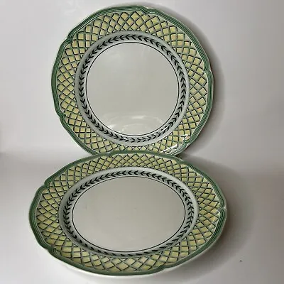 Set Of 2 Villeroy & Boch French Garden Porcelain Dinner Plates • $35
