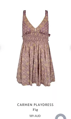 $79.99 • Buy Arnhem Designs Byron Bay Carmen Playdress Fig Organic Cotton BNWT