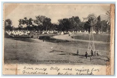 1906 Fair Grounds Indian Village Tent Mandan North Dakota ND Antique Postcard • $59.95