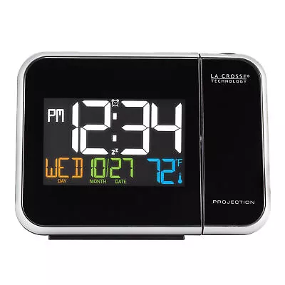 La Crosse Technology Projection LED Alarm Clock With Temperature W85923 Black • $22.46