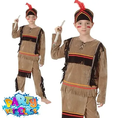 £14.99 • Buy Child Indian Boy Costume Native American Wild West Book Week Day Fancy Dress 