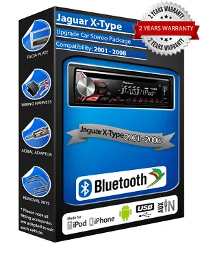 Jaguar X Type DEH-S230BT Car Stereo USB CD MP3 AUX In Bluetooth Kit • £119.99