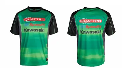 Kawasaki Racing Men's T-Shirt (Size S) Quattro Speedfit Team T-Shirt - New • £9.99