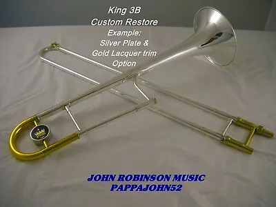 KING 3B 2103 Trombone 80's Vintage CUSTOM  RESTORE With F Attachment Or Without • $2150