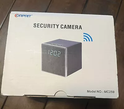 Corprit Home Security Camera Clock Wi-Fi MicroSD 1080p • $20