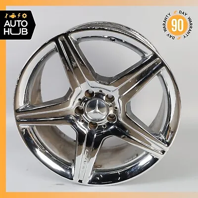 Mercedes W221 S550 CL550 AMG 9.5 X 19 19  Rear Wheel Rim Chrome 2214016102 OEM • $319.55