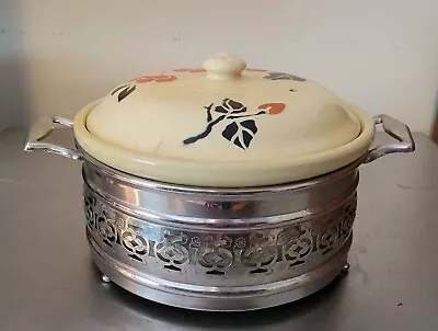 Vintage Bennett Bakeware Casserole 3 Piece W Metal Carrier  • $19.99