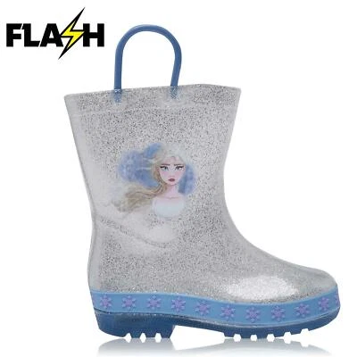Character Kids Unisex Infants Light Up Sole Wellingtons Outdoor Wellie Boots • £15