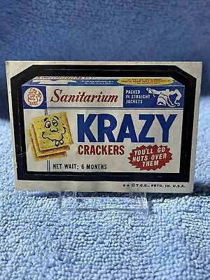 Krazy Crackers 1974 Topps Wacky Packages Series 5 • $1.50