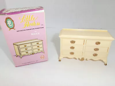 Marx LITTLE HOSTESS Double Dresser Vintage Dollhouse Mini Furniture #8800 BOX • $16.98