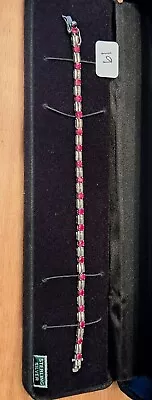 Vintage Beautiful Sterling Ruby Tennis Bracelet 7-1/4  • $13.28