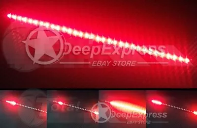 1pcs Red 30cm 12  Knight Rider 32 SMD LED Scanner Strobe Flash Strip Light • $4.99