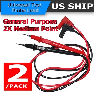 2X Digital Multimeter Meter Universal Probe Wire Cable Test Leads High Quality • $5.99
