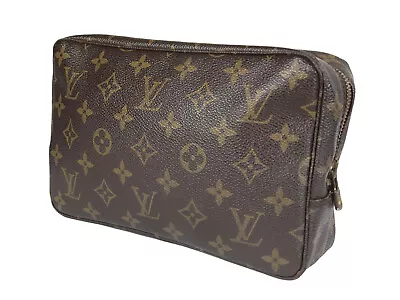 LOUIS VUITTON TROUSSE TOILETTE 23 Monogram Canvas Cosmetic Pouch Bag LP5664 • £211.69