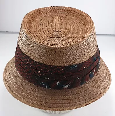 Dobbs Fifth Avenue New York Straw Hat Fedora Vintage Size 7 1/4 • $52.50